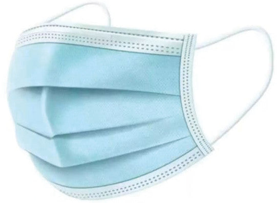 Hartmann Medizinmaske, Foliodress Maske, Typ II, Blau, 170 × 95 mm – 50 Stück
