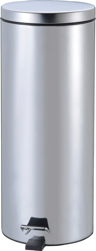 Zwingo Abfallcontainer – 30 l – mit Deckel – Edelstahl – Ø 300 × H 650 mm