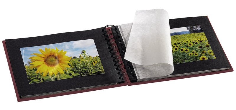 Hama Fotoalbum – weinrot, mit Pergaminzwischenblättern, Papier, 240 × 170 mm