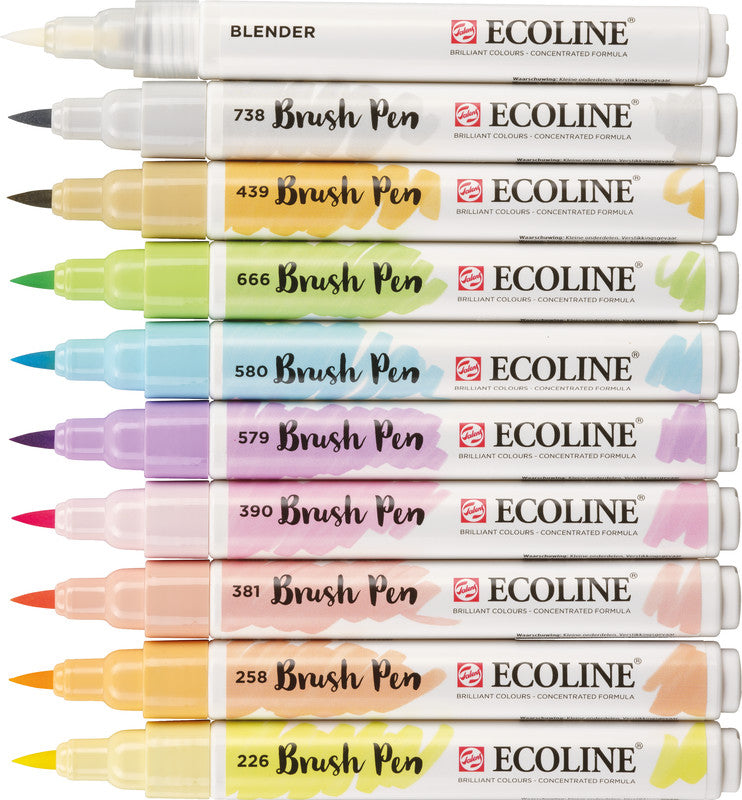 Talens Filzstifte Pastel, 10 Farben