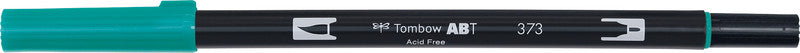 Tombow Brush Pen ABT Dual – Feinspitze 0,3 mm / Pinselspitze 3-10 mm – Meerblau – wasservermalbar