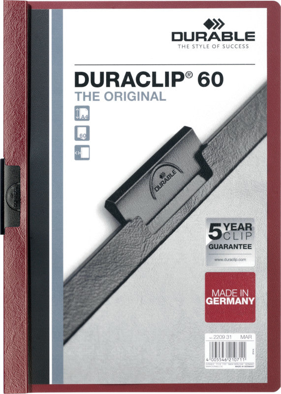Durable Konferenzmappe – A4, Kunststoff, Aubergine