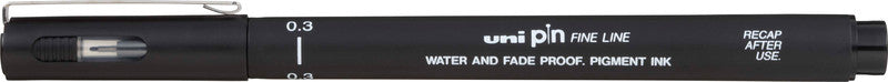Uni-Ball Pin Fineliner – schwarz – wasserfest