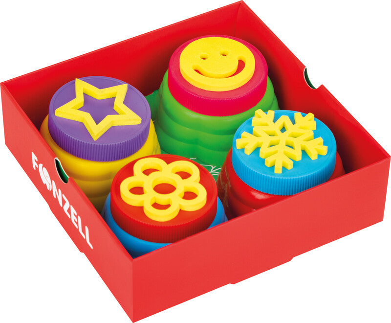 Fonzell Fingerfarben – Set – 4 Farben, sortiert