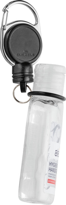 Durable Jojo Extra Strong Schlüsselanhänger – schwarz, mit Metallclip, L 600 mm – für 250 ml Flaschen