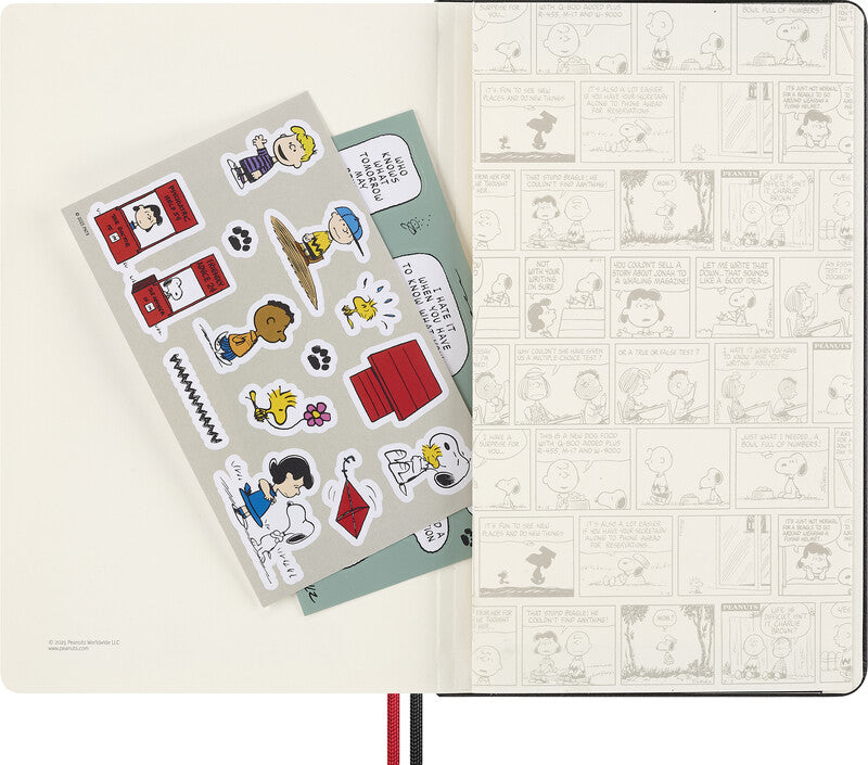 Moleskine Notizbuch Limited Edition PEANUTS, 130 × 210 mm, liniert, Leimbindung, 176 Seiten – blau