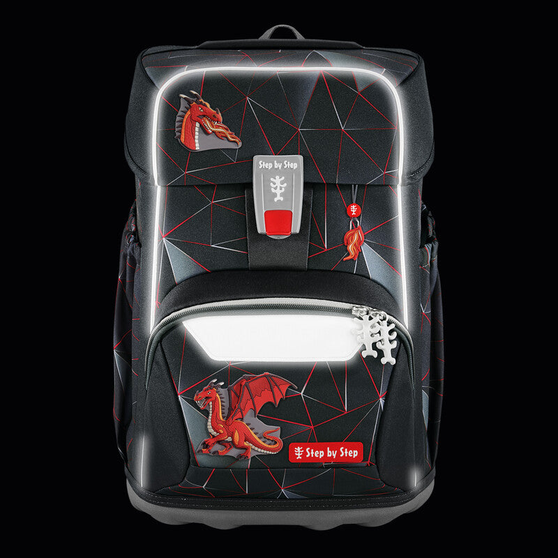 Step by Step Schulrucksack-Set Giant – 5-teilig – Dragon Drako – aus rPET
