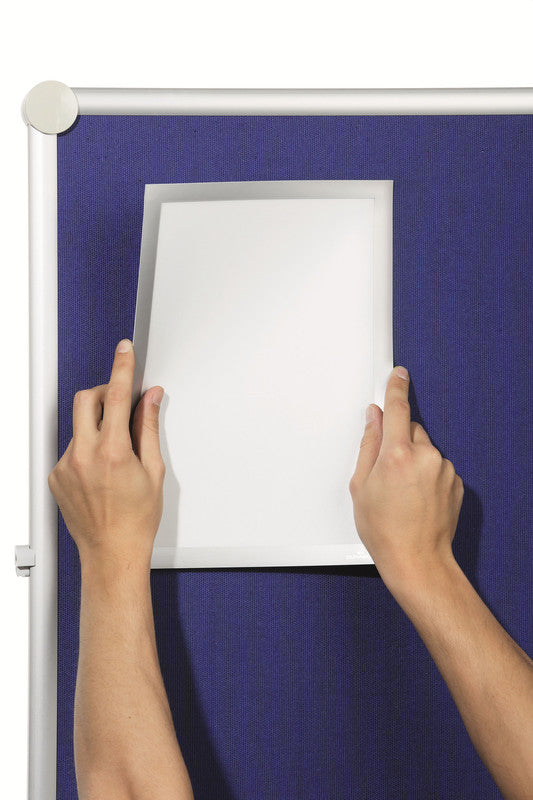 Durable Plakatrahmen Duraframe Grip – für A4 – Klapprahmen, magnetisch – grau