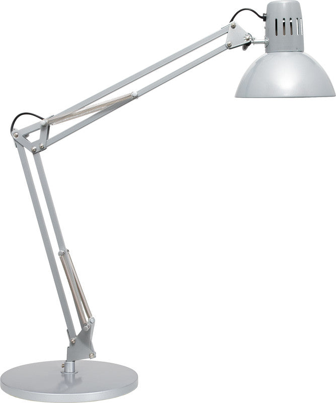 MAUL LED-Tischleuchte – Klemmfuss, dreh- und neigbar, höhenverstellbar – 9,5 W – Silber, Metall