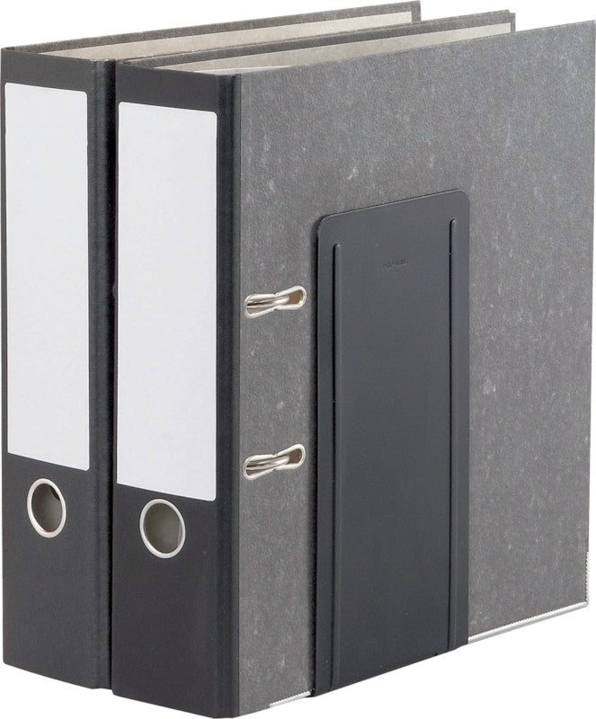 MAUL Registraturstütze – Schwarz – 120 × 240 mm – Kunststoff