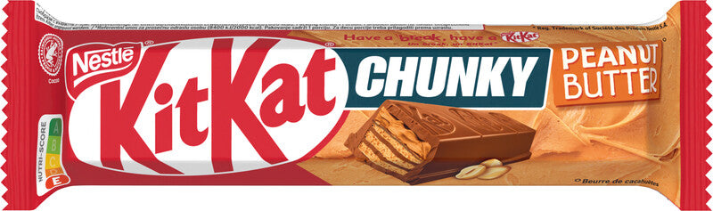 Nestle KitKat Chunky Schokoladenriegel – Erdnussbutter, Milch, 42 g