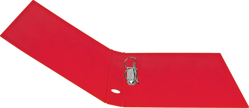 Biella Zeigebuch – A4 Hochformat – 2-Ring Bügelmechanik, Ø 25 mm, Rücken 31 mm – Rot, mit Griffloch