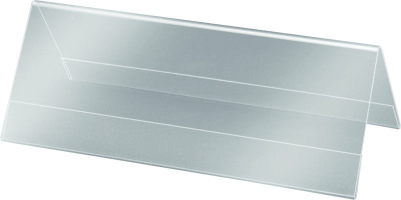 Sigel Tischaufsteller – 240 × 90 mm, transparent, Kunststoff, 5er-Pack