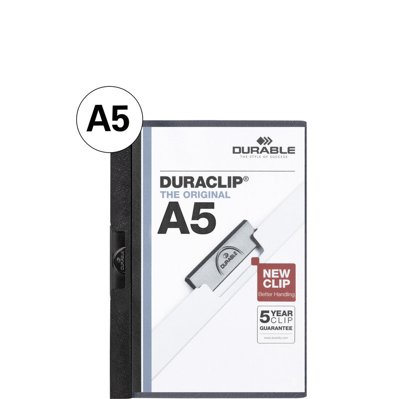 Durable Konferenzmappe – A5, Kunststoff, Schwarz