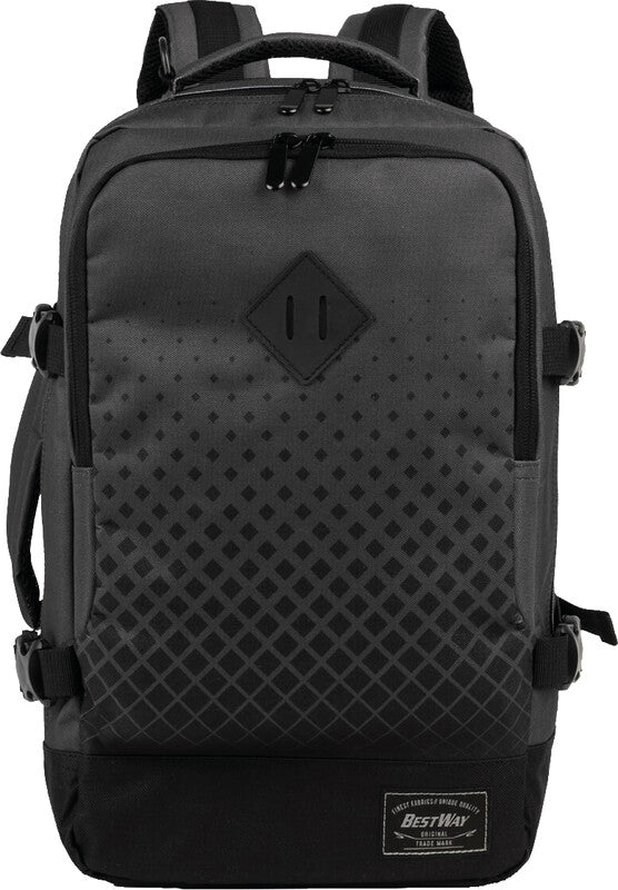 Bestway Cabin Pro Small – Notebook-Rucksack – für 14" Notebook, 20 l, Kunststoff, Dunkelgrau/Schwarz