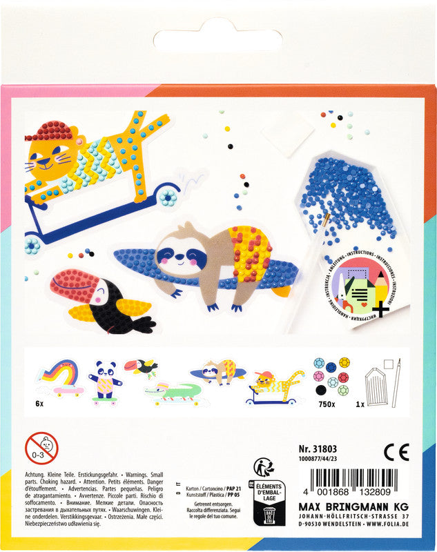 Folia Bastelset Skate – 6 Motiv-Sticker – 50 × 100 mm