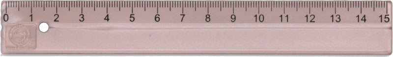 Kum Wandtafel-Lineal 15 cm – Kunststoff, rosa