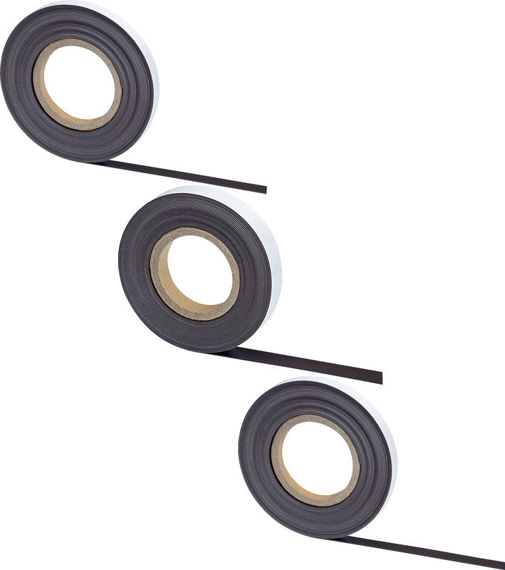 MAUL Klebeband Magnetband – Metall, 15 mm × 10 m, Schwarz