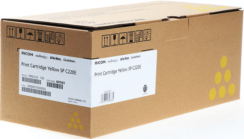 Ricoh Toner 407643 – gelb, 2000 Seiten