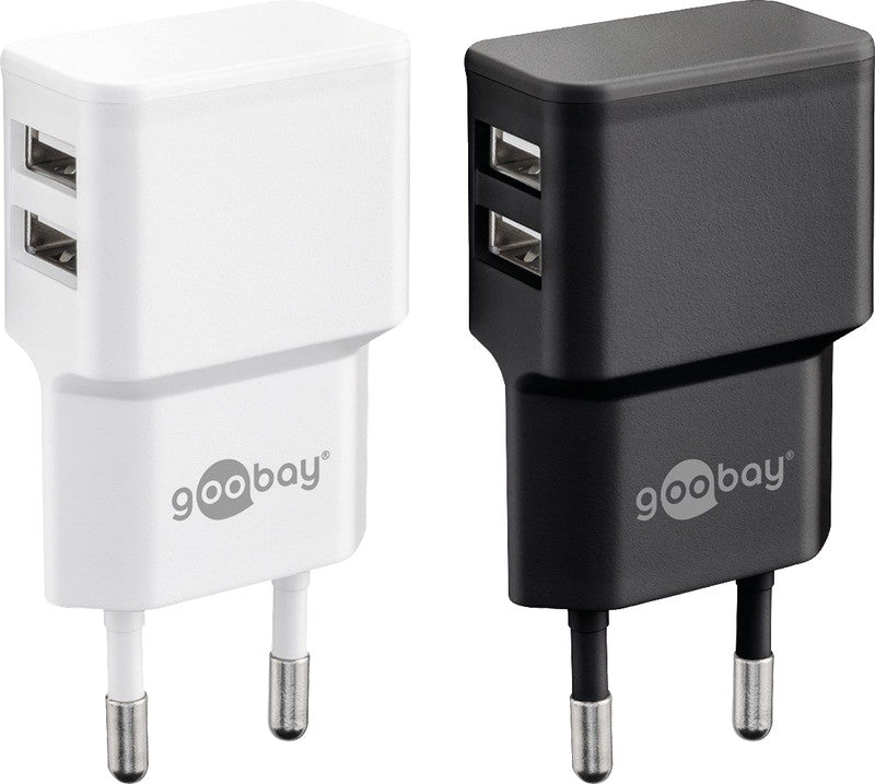 Goobay Ladegerät – 12 W, 2× USB-A