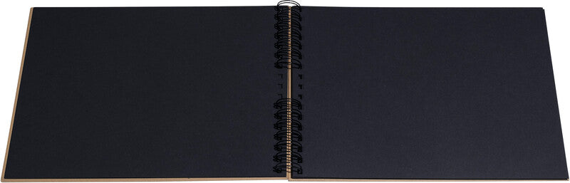 Exacompta Fotoalbum Wiro Graphik – für 320 × 220 mm, kraft, mit Spiralbindung, Karton