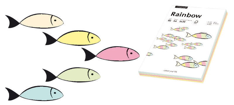 Papyrus Kopierpapier – A4, 80 g/m², Pastell – für Inkjet, Laser, Kopierer – FSC – 100 Blatt