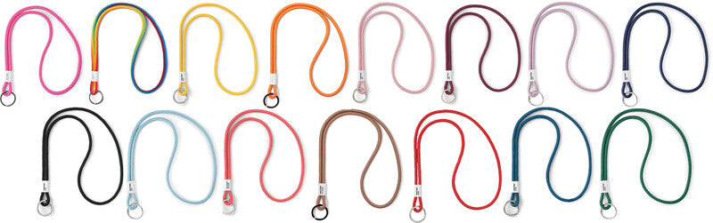 Pantone by Copenhagen Textilband – mit Schlüsselring, Nylon, Rot, Bandlänge 48 cm