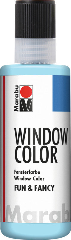 Marabu Fun & Fancy – Fenstermalfarbe – Arktis, 80 ml, für Glas & Porzellan
