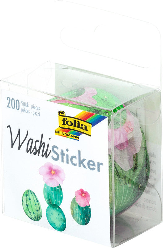 Folia Sticker – 200 Stück – wiederablösbar – mehrfarbig