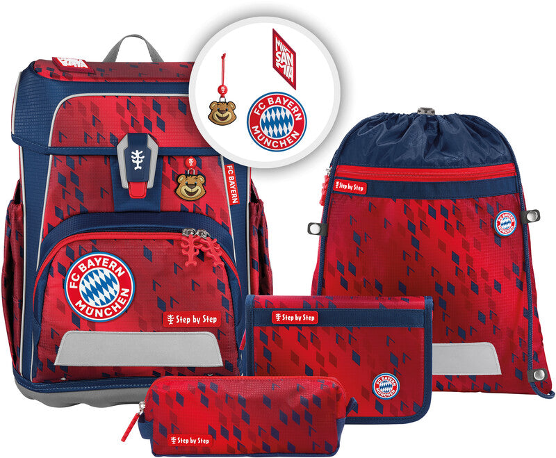 Step by Step Schulrucksack-Set Cloud – 5-teilig – Mia san Mia – aus 100% recyceltem PET
