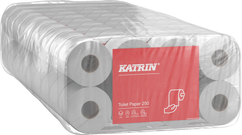 Katrin Toilettenpapier – 110 × 95 mm, für alle konventionellen Toilettenpapierspender – 8 Rollen