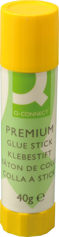Q-CONNECT Klebestift – Stift, permanent, transparent, lösungsmittelfrei, 40 g, für Papier, Karton, Fotos u. a.