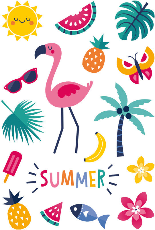 HERMA Schmucketiketten Summerfeeling – 15 Stück – permanent – mehrfarbig