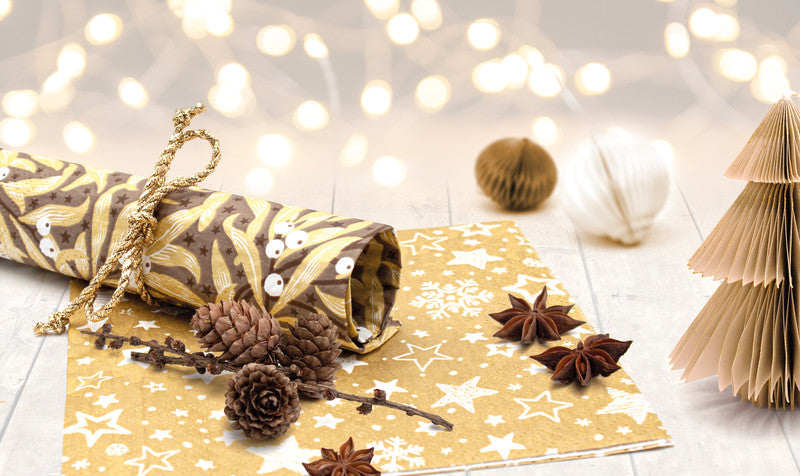 Atelier Servietten Christmas Leaves – 33 × 33 cm – 3-lagig, Tissue – 20 Stk.