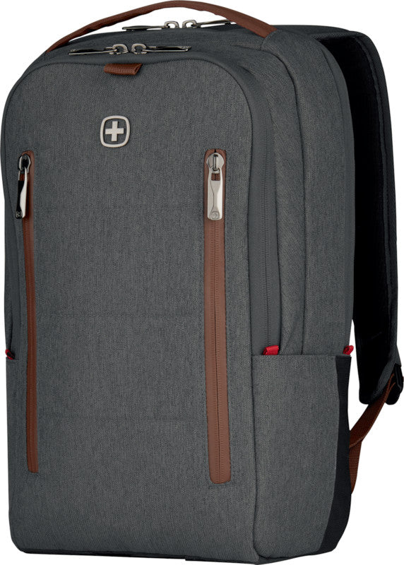Wenger/SwissGear Wenger CityUpgrade – Notebook-Rucksack – für 16" Notebook, 15 l, Polyester, Grau, wasserabweisend