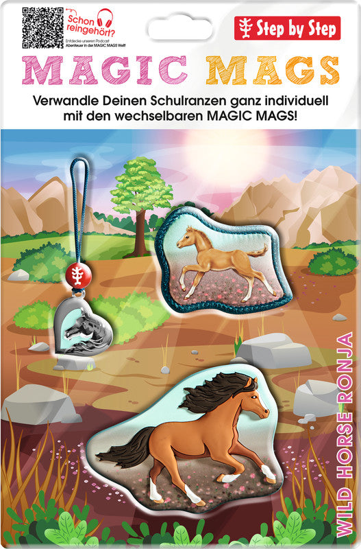 Step by Step Magic Mags Zubehörset – 3-teilig – Wild Horse Ronja – für Cloud, Space, 2in1 Plus und andere