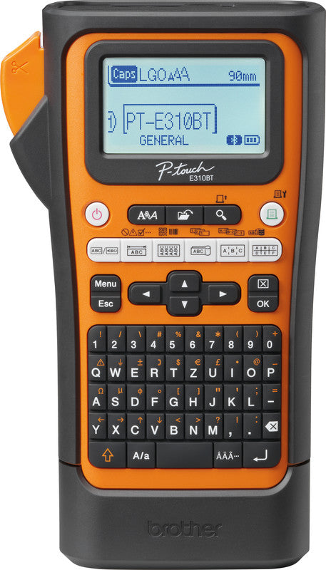 Brother E310BTVP – Beschriftungsgerät für TZe-Bänder 3,5–18 mm, USB, Bluetooth, Auto-Cutter