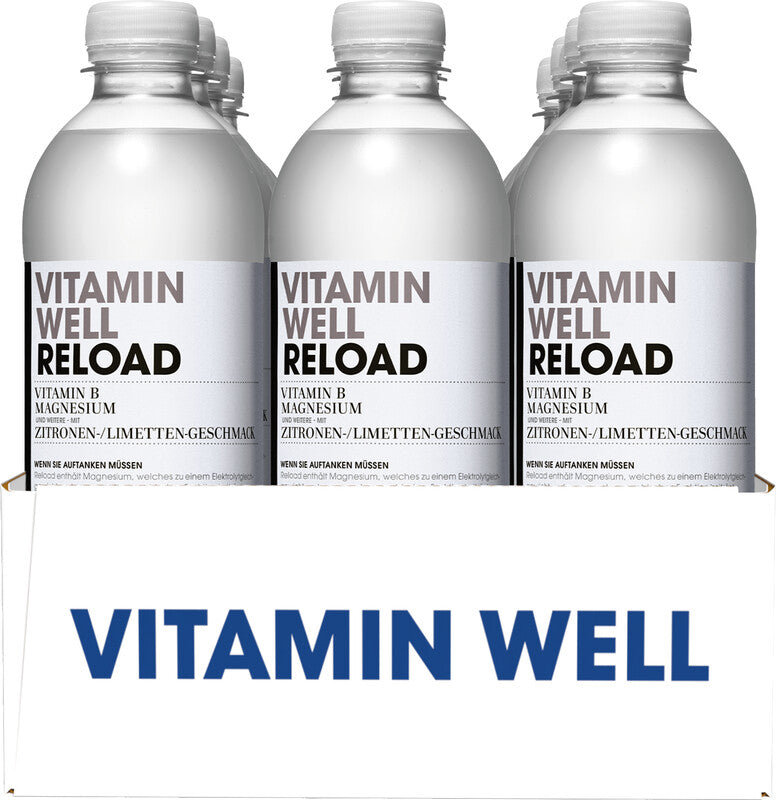 Vitamin Well Vitaminwasser Reload Zitrone & Limette ohne Kohlensäure – 5 dl