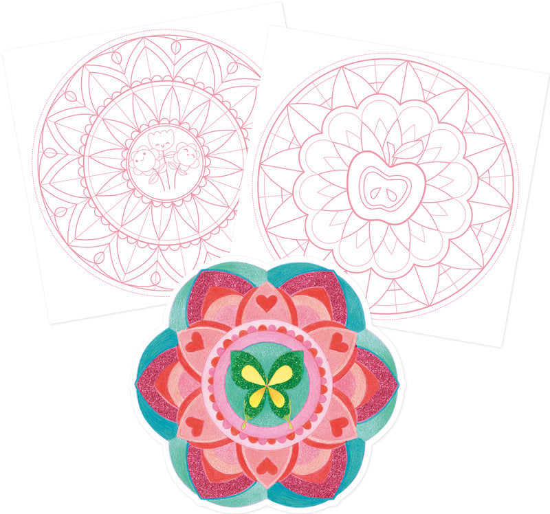 Avenue mandarine Mandala Graffy Pop Malbuch, Karton, 20 × 25,5 cm, Mehrfarbig, ab 6 Jahren