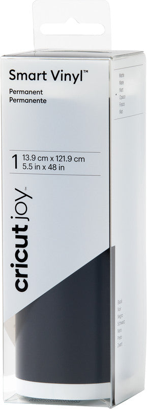 Cricut Vinylfolie – permanent, schwarz – 139 × 1219 mm – für CRICUT JOY Schneideplotter