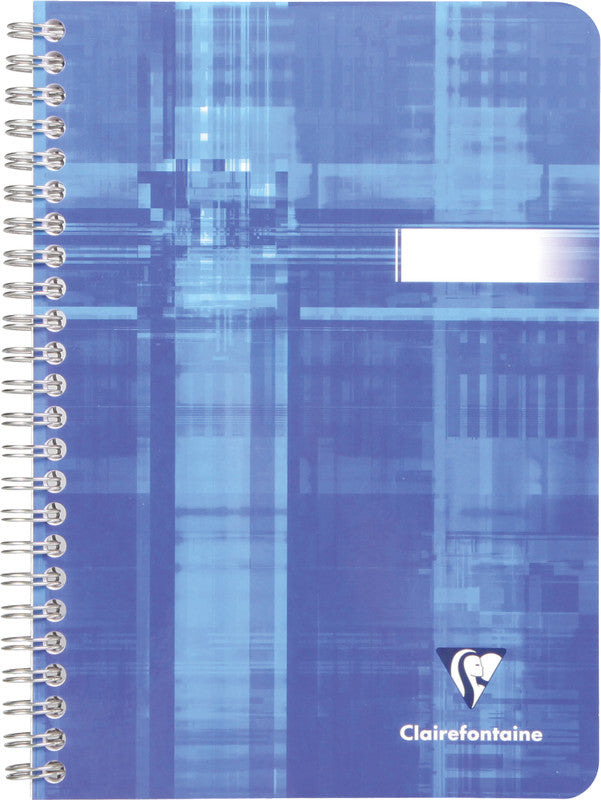 Clairefontaine Spiralheft A5, kariert (5 mm), Spiralbindung, Karton, 50 Blatt, 50 g/m² – sortiert