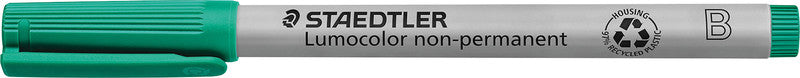 Staedtler Non-Permanent-Marker Lumocolor – breite Keilspitze 1-2,5 mm – grün – nachfüllbar