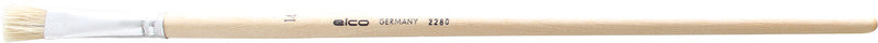 ELCO Pinsel – braun, Holz (Birke), Länge 300 mm, flach, mit Aluminiumzwinge, für Ölfarben