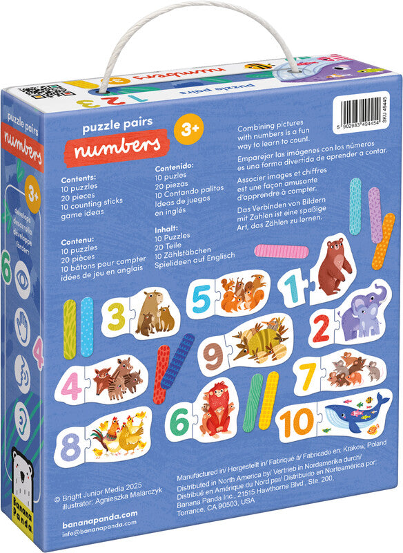 Banana panda Lernspiel – Puzzle Paare, 30 Teile, ab 1 Spieler, ab 3 Jahren