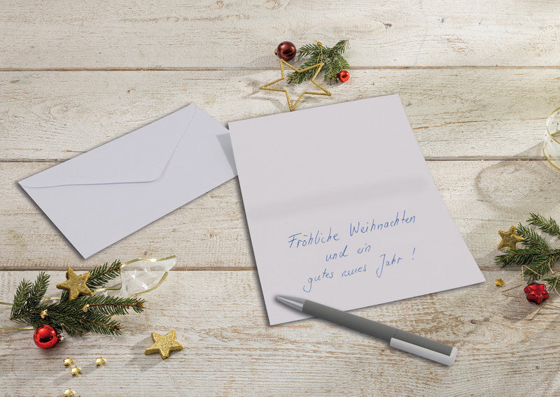 Sigel Grusskarte Christmas Joy – A6 (105 × 148 mm) – mit Umschlägen, für Inkjet/Laser/Kopierer