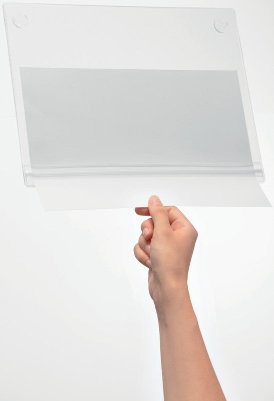 Durable Plakattasche – 210 × 297 mm, transparent, Kunststoff, selbstklebend, wiederablösbar