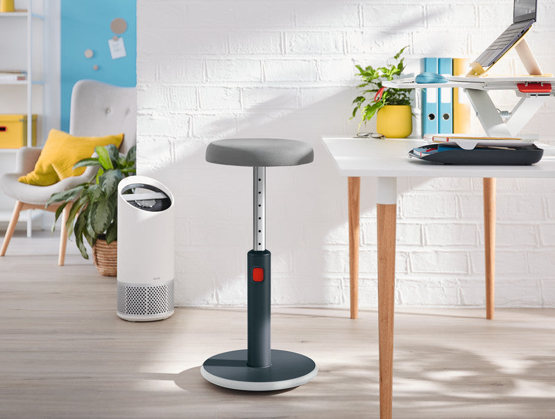 Leitz Hocker Ergo Cosy Active – Sitzhöhe 46–79 cm, 110 kg, grau
