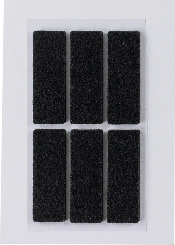 HERMA Filzgleiter – Filz, schwarz – 6er-Pack