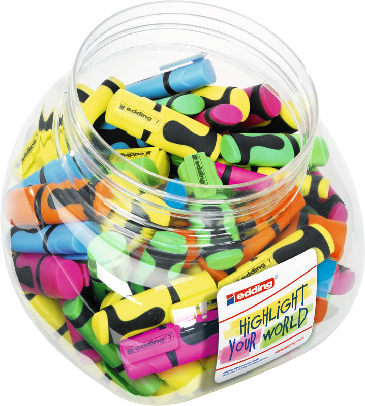 Edding Mini Textmarker Farben sortiert Neon – Keilspitze, 1–3 mm