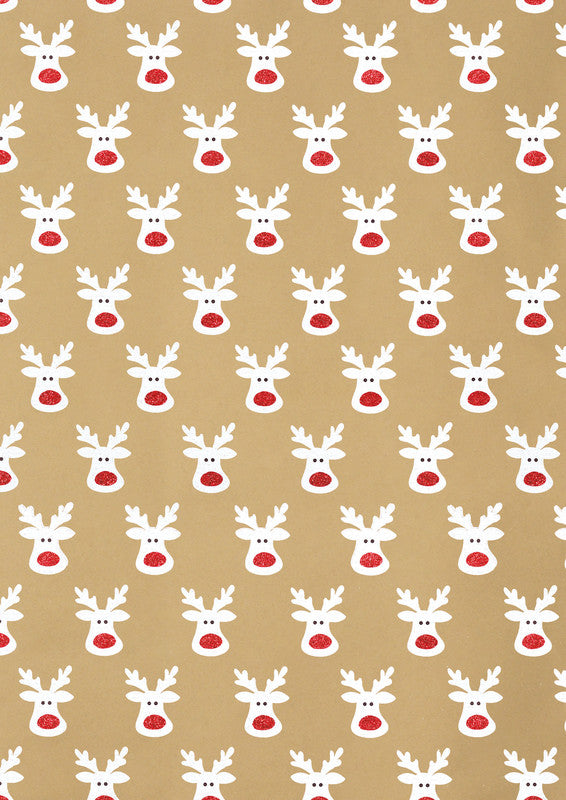 Zoewie Geschenkpapier Rolle Simply the Best – Weihnachten – Glitter – 700 × 1500 mm